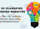 List of Classified Submission Sites 2017
