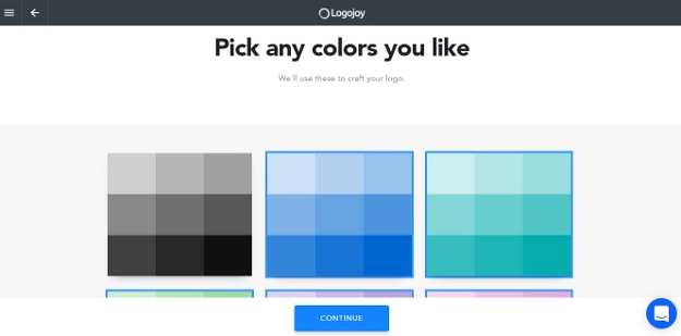 Pick any colors for your logo