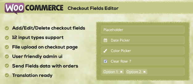 WooCommerce Checkout Field Editor