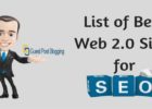 List of Best Web 2.0 sites for SEO