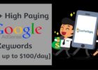 high paying google adsense keywords earn online