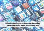 What makes Sagoon a shopping, browsing, e-commerce and social networking site