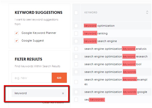 Refining Keyword Research