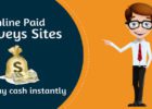 Online Paid Surveys Sites in India that pay cash instantly