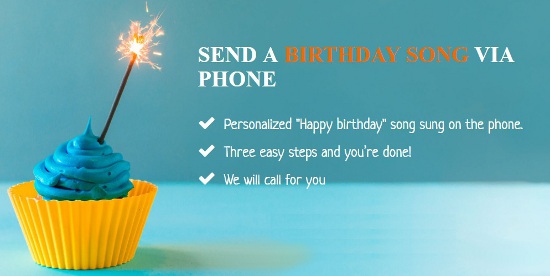 send birthday songs via phone