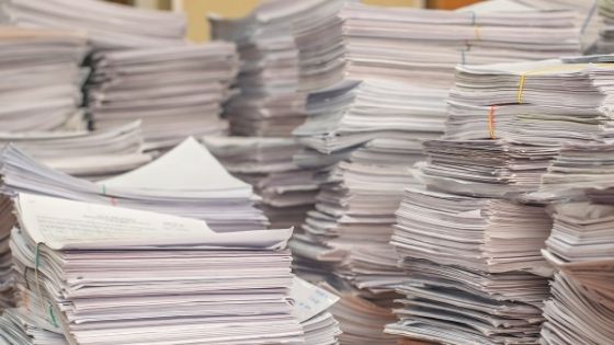 pile of paper