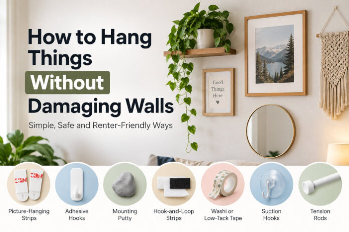 How to Hang Things Without Damaging Walls