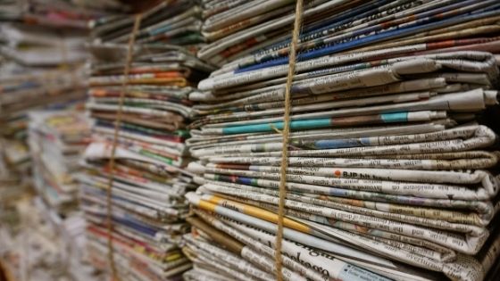 Old newspaper / magazine scraps