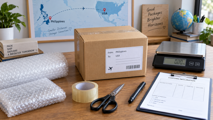 Packing a package from the Philippines to the USA