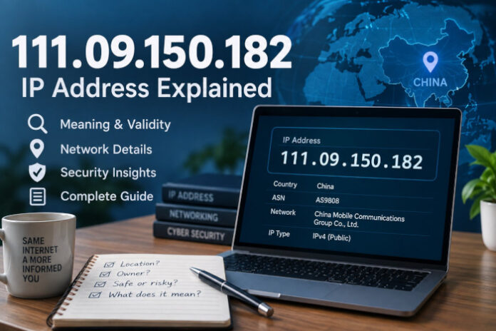 111.09.150.182 IP Address: Meaning, Validity and Network Details