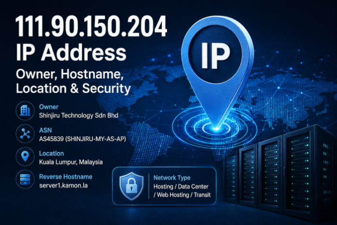 111.90.150.204 IP Address: Owner, Hostname, Location & Security