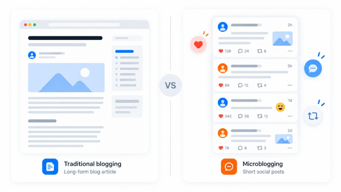 Microblogging vs Traditional Blogging