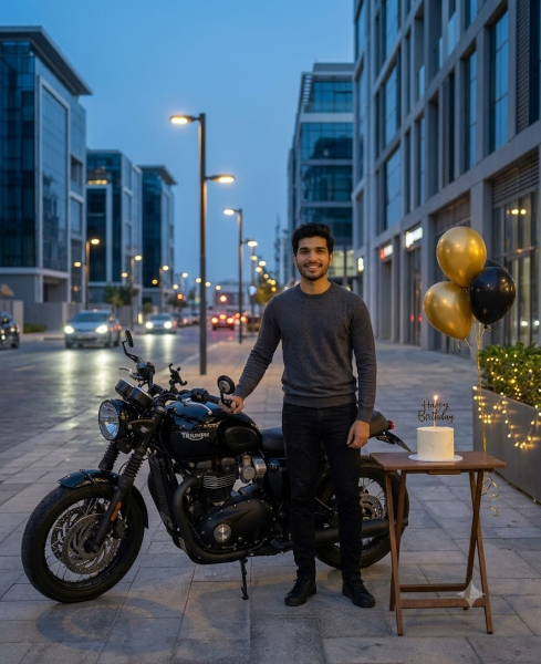 Birthday With a Motorcycle