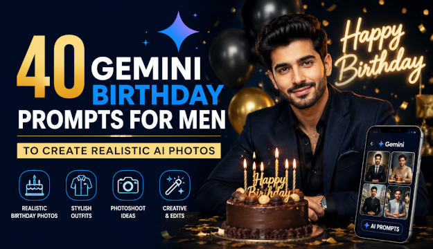 40 Gemini Birthday Prompts for Men to Create Realistic AI Photos